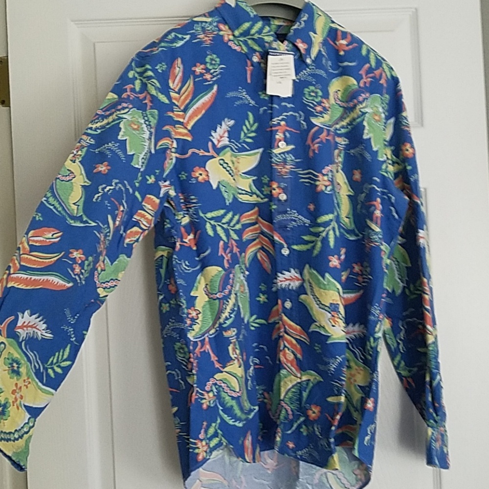 RL Hawaiian long sleeve shirt